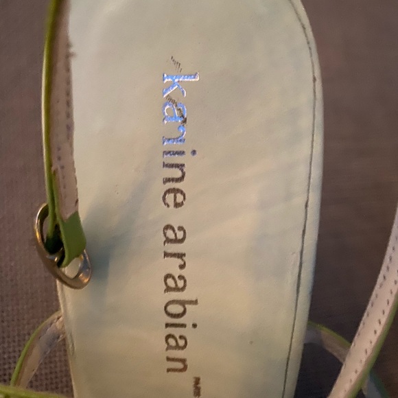 Karine Arabian Paris strappy pistachio Sandals 9/5 - Picture 5 of 9